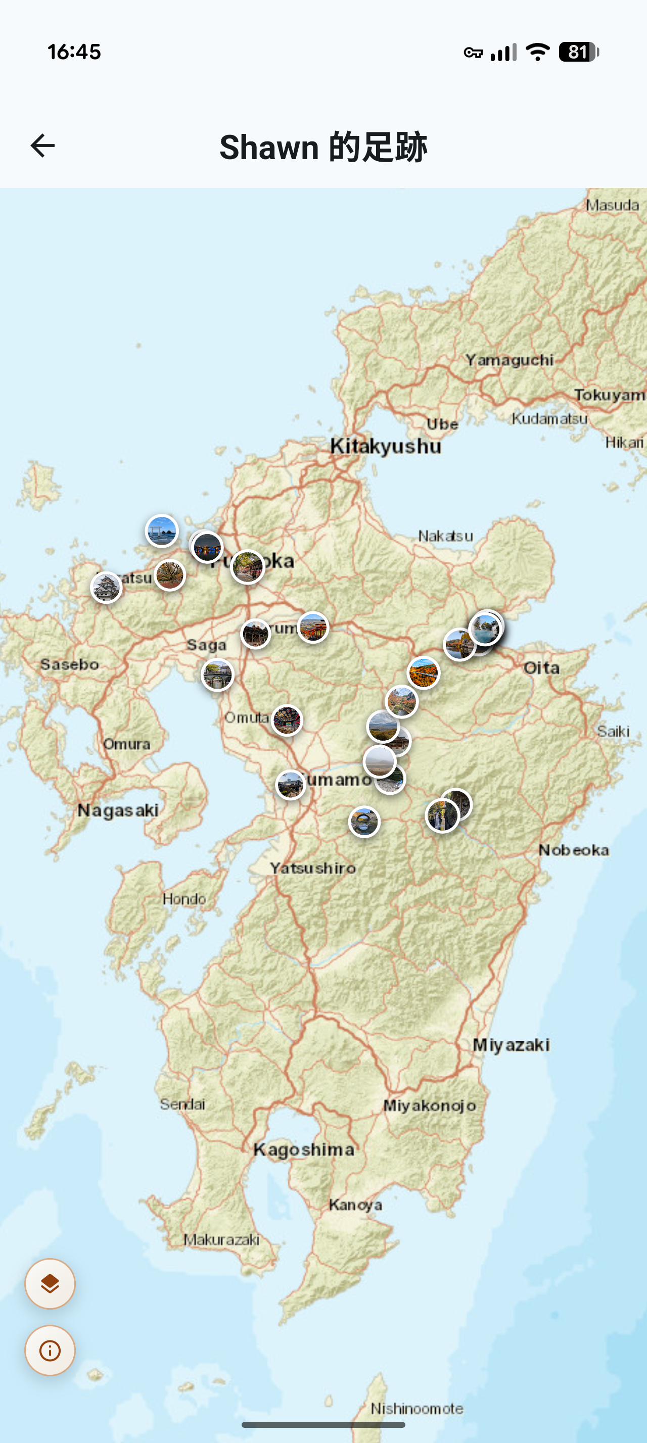 旅伴足跡地圖行跡投射